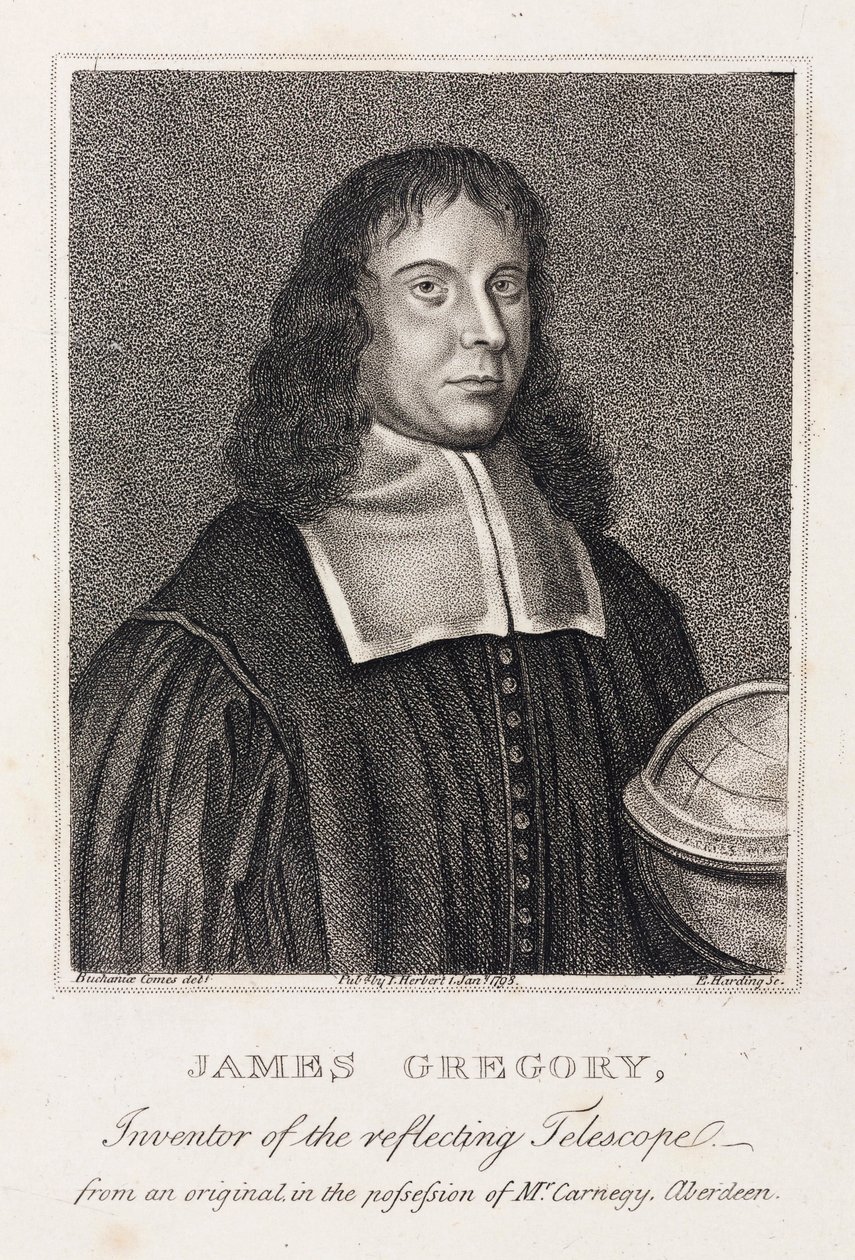 James Gregory, skotlantilainen matemaatikko, n. 1670 tekijältä Unbekannt