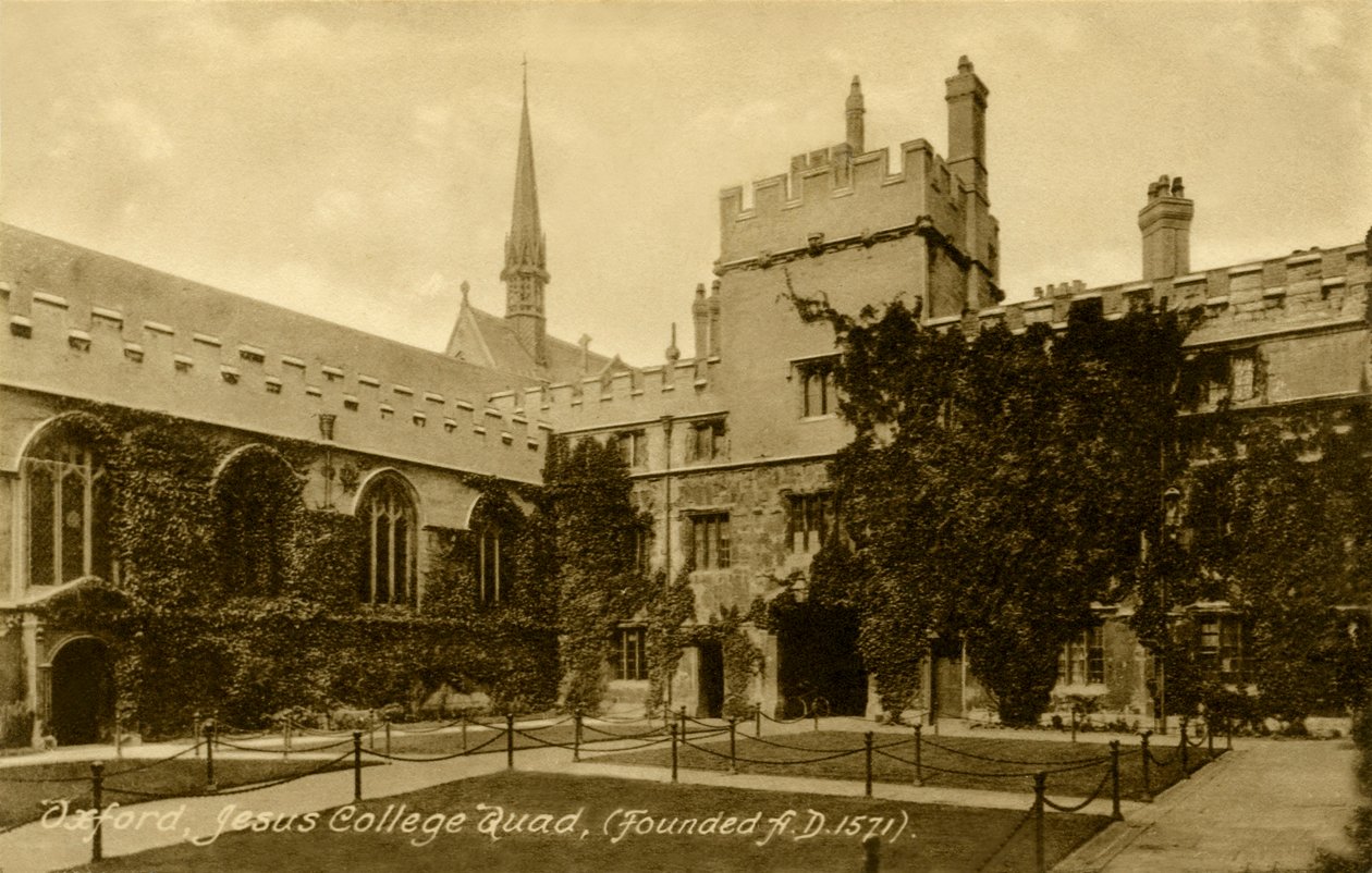 Jesus College, Oxford tekijältä Unbekannter Künstler