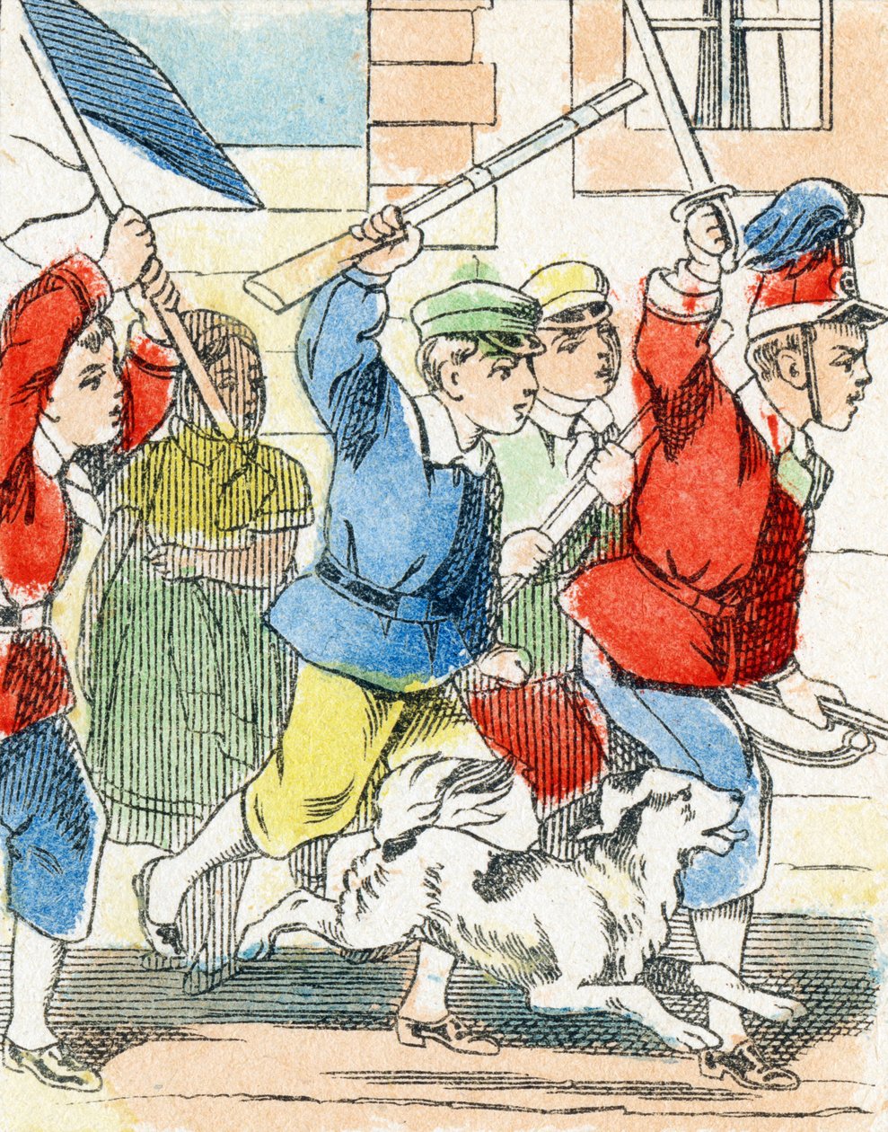 Peli: Assault - Aakkoset - lasten viihdettä - Image epinal, suosittu sarja n. 1890 (kuva) tekijältä Unbekannt