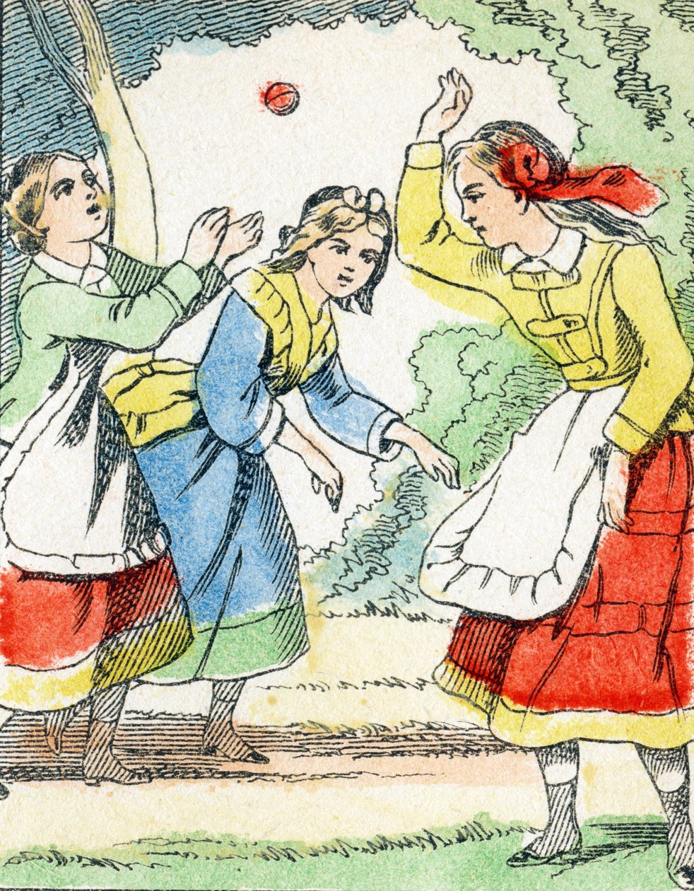 Peli: La pelota - Child Entertainment Alphabet c.1890 (litografia) tekijältä Unbekannt