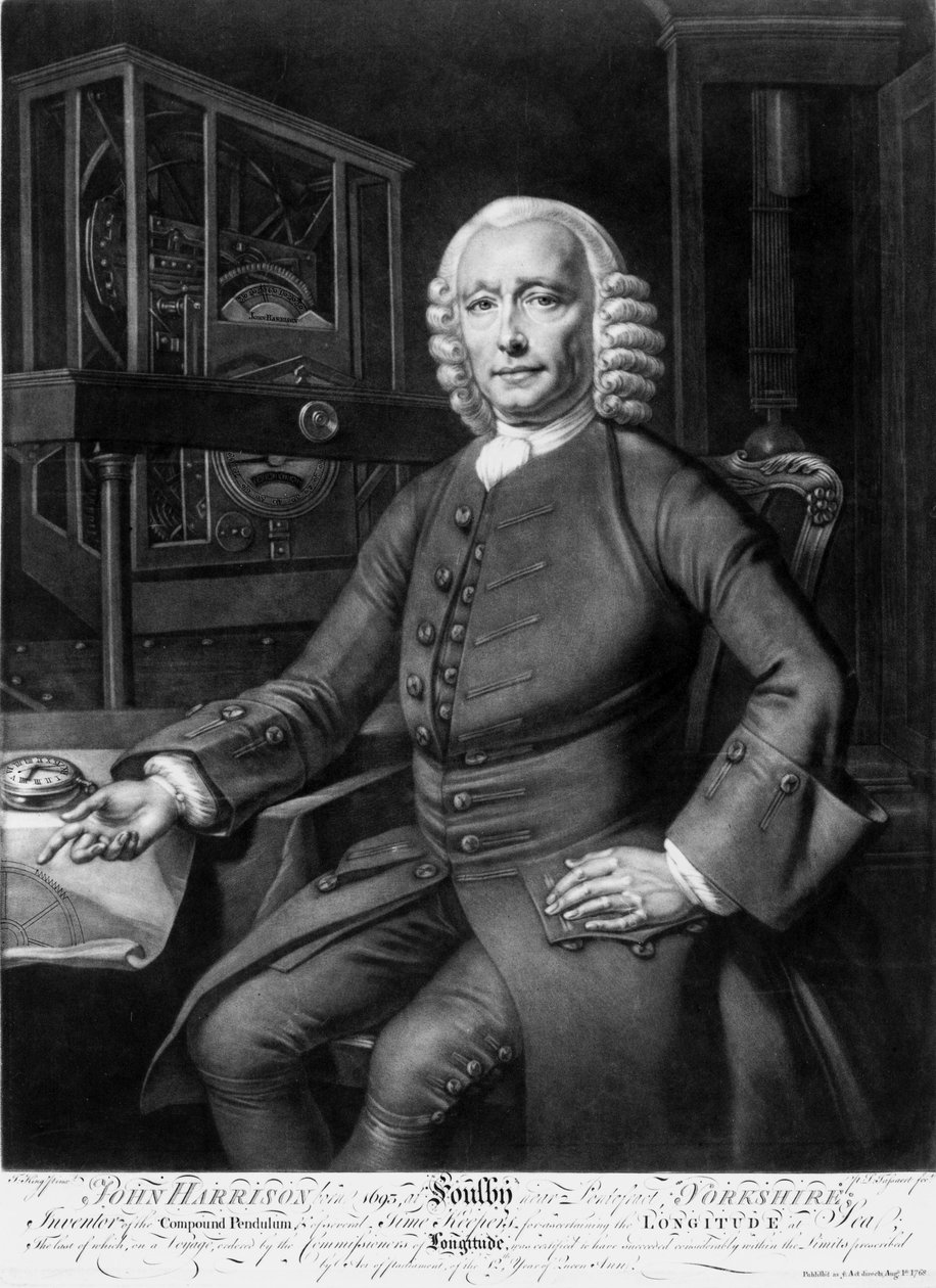John Harrison, englantilainen keksijä ja kellotutkija tekijältä Unbekannt