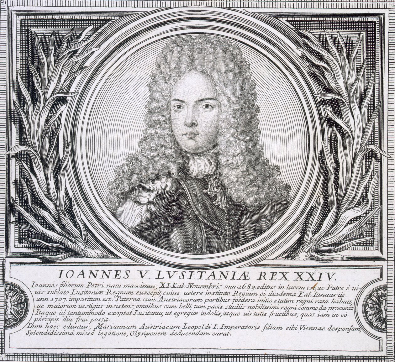Johannes V Portugalilainen (litho) tekijältä Unbekannt