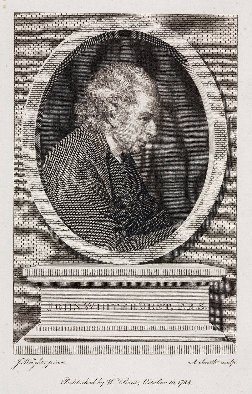 John Whitehurst, englantilainen kellotutkija, n. 1783 tekijältä Unbekannt