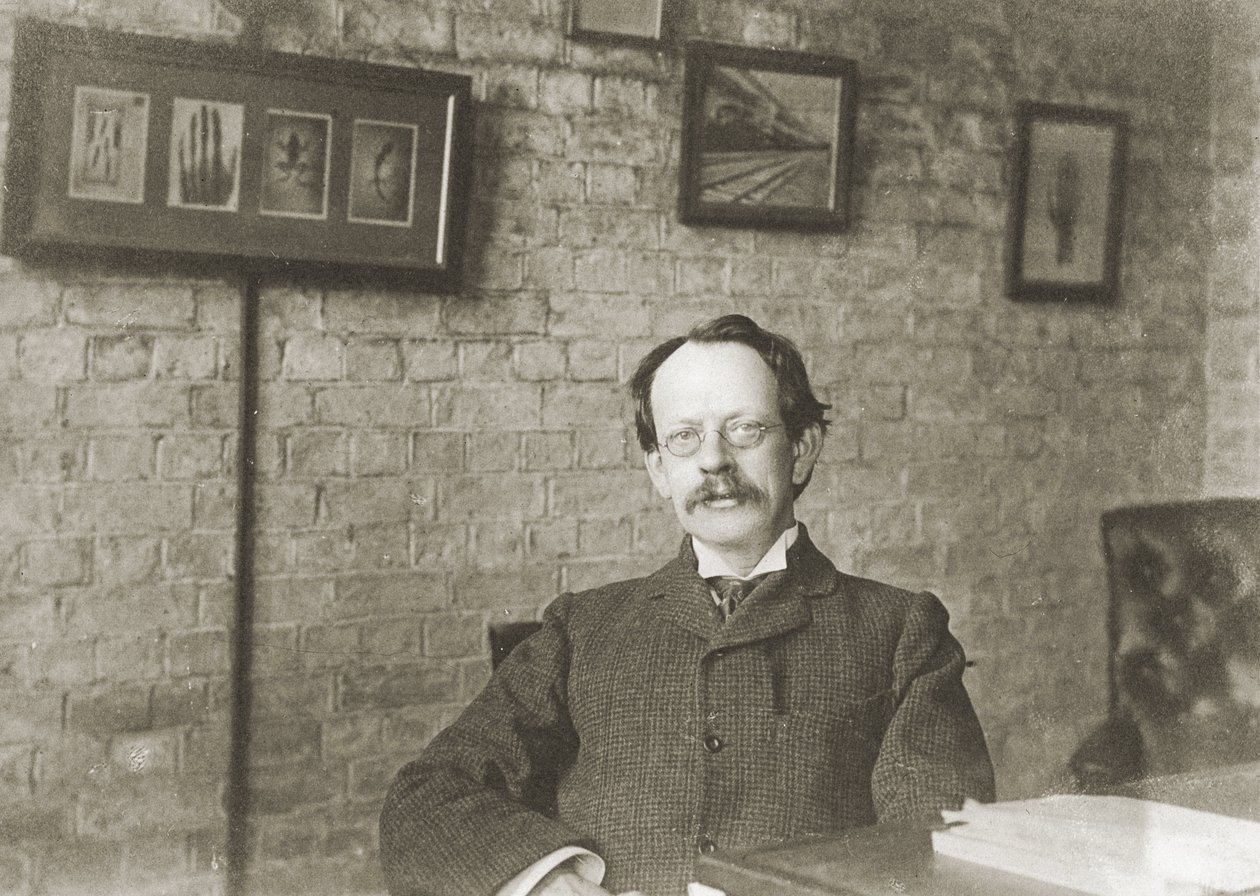 Joseph John Thomson, englantilainen fyysikko, n. 1900 tekijältä Unbekannter Künstler