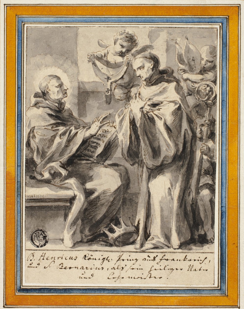 Ranskan kuningas Henrik ja Saint Bernard Clairvaux