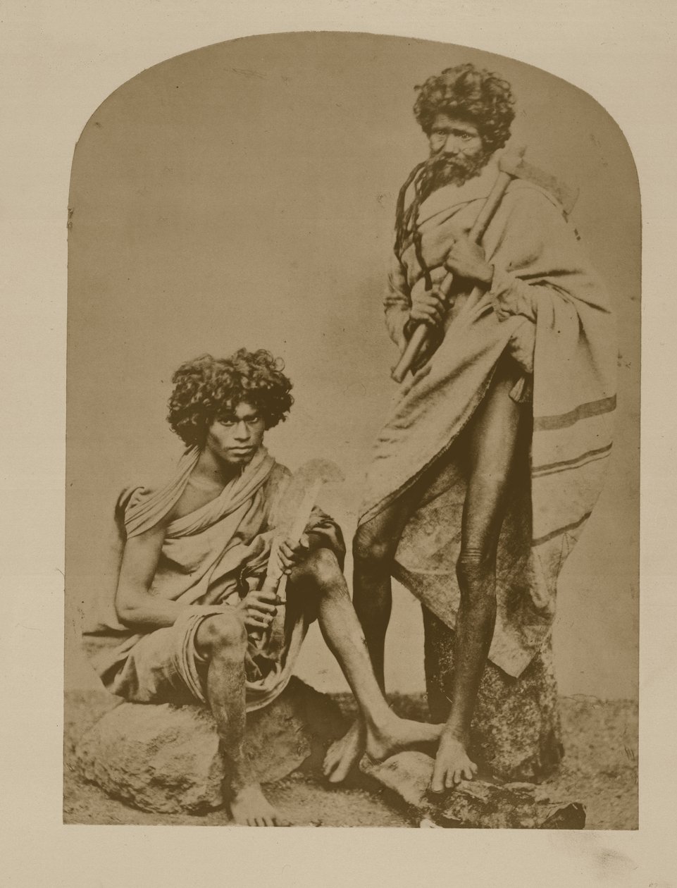 Kurumbarit Neelgerriesistä, no. 431, "Faces of India", pub. 1872 (seepiakuva) tekijältä Unbekannt