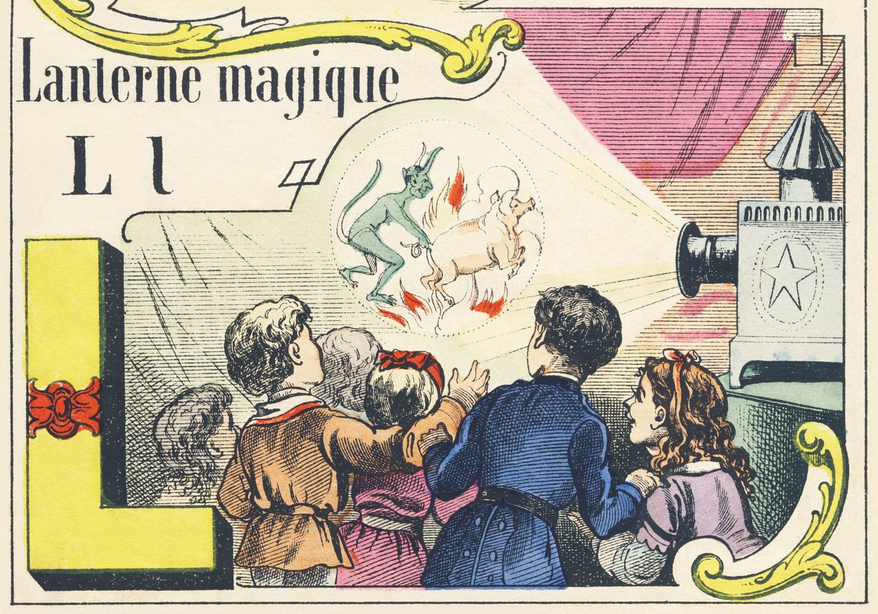 L: taikalyhty - Games Alphabet, n. 1890 (kuva) tekijältä Unbekannt