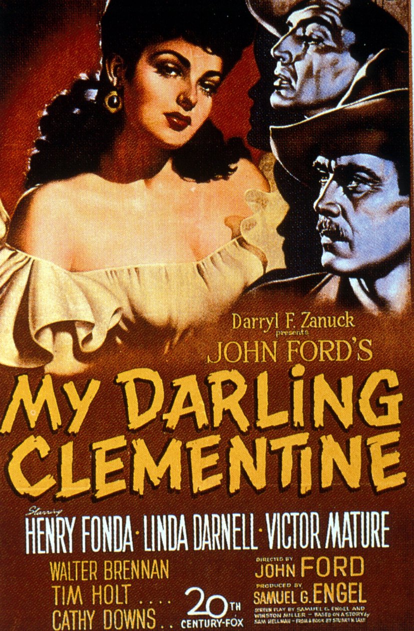 JohnFordin My Darling Clementine ja Henry Fonda, Linda Darnell 1946 tekijältä Unbekannt