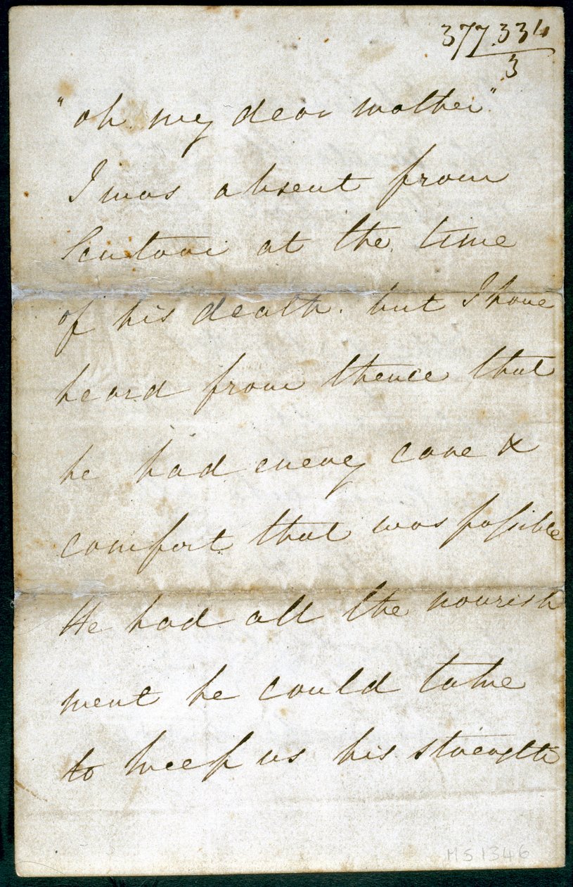 Kirje Florence Nightingalelta toukokuulta 1856 tekijältä Unbekannt