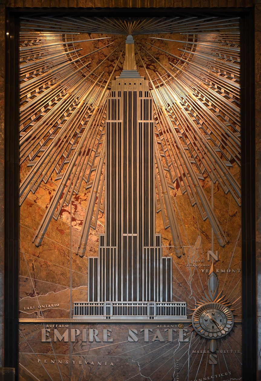 Empire State Buildingin rekisterikilpi, New York City, USA (kuva) tekijältä Unbekannt