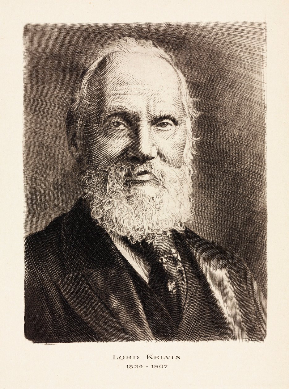 Lord Kelvin, skotlantilainen insinööri, matemaatikko ja fyysikko, n. 1900 tekijältä Unbekannt