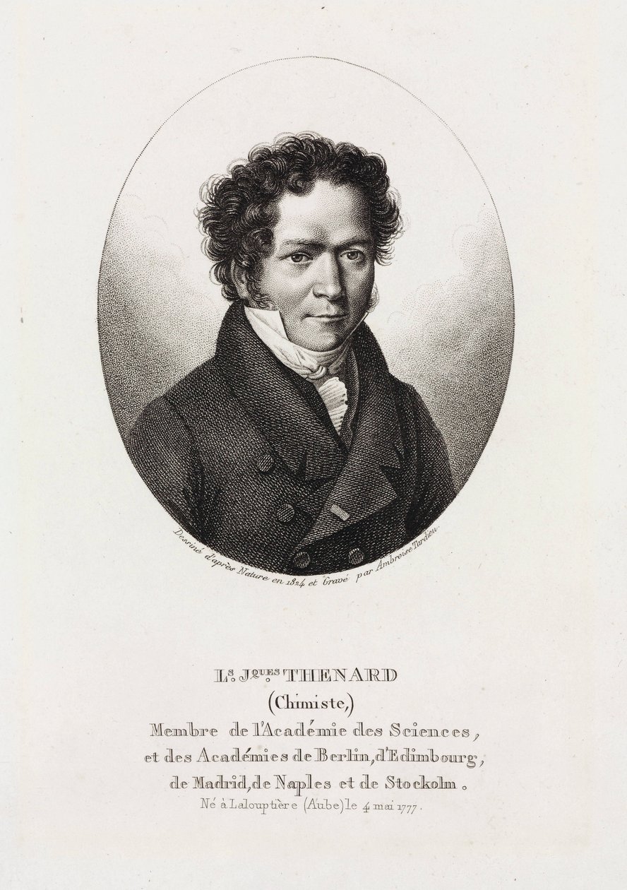 Louis Jacques Thenard, ranskalainen kemisti tekijältä Unbekannt