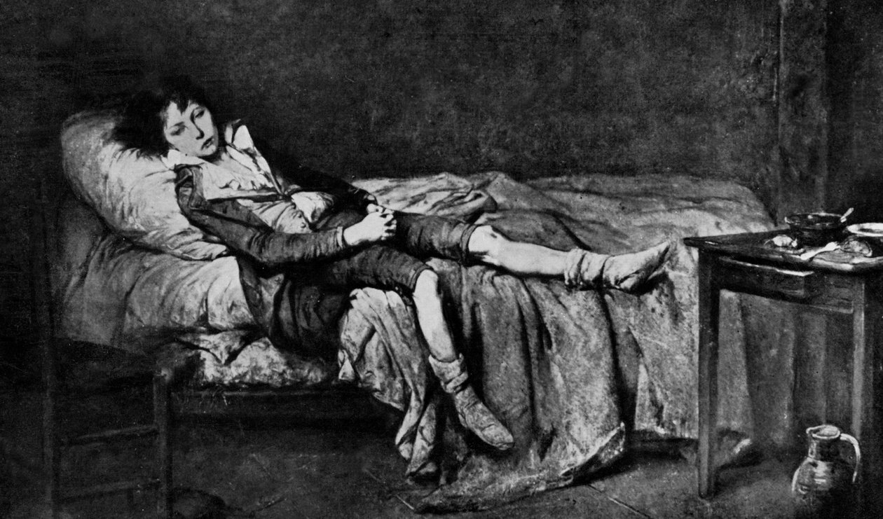 Ludvig XVII (1785-1795) pidentää selliään temppelivankilassa, jonne hän oli lukittuna 13. elokuuta lähtien. tekijältä Unbekannter Künstler