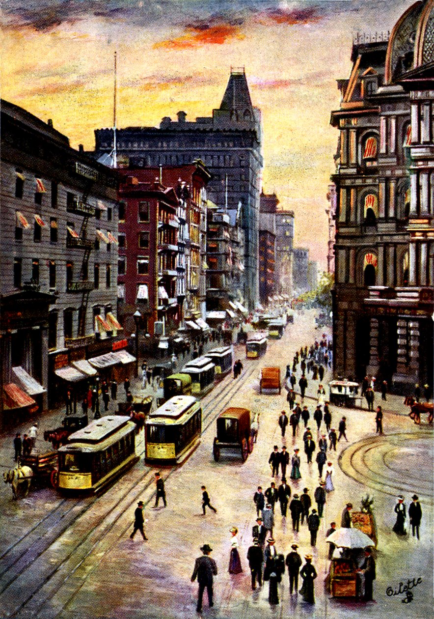 Lower Broadway, Manhattan tekijältä Unbekannter Künstler