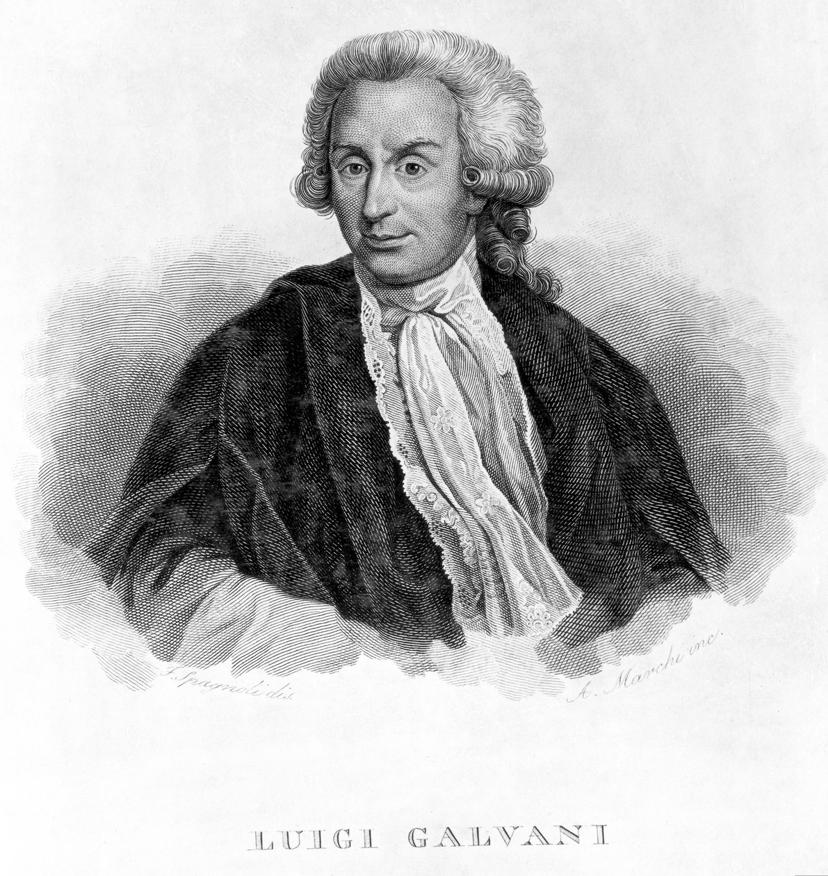 Luigi Galvani, italialainen fysiologi, n. 1770-luku tekijältä Unbekannt