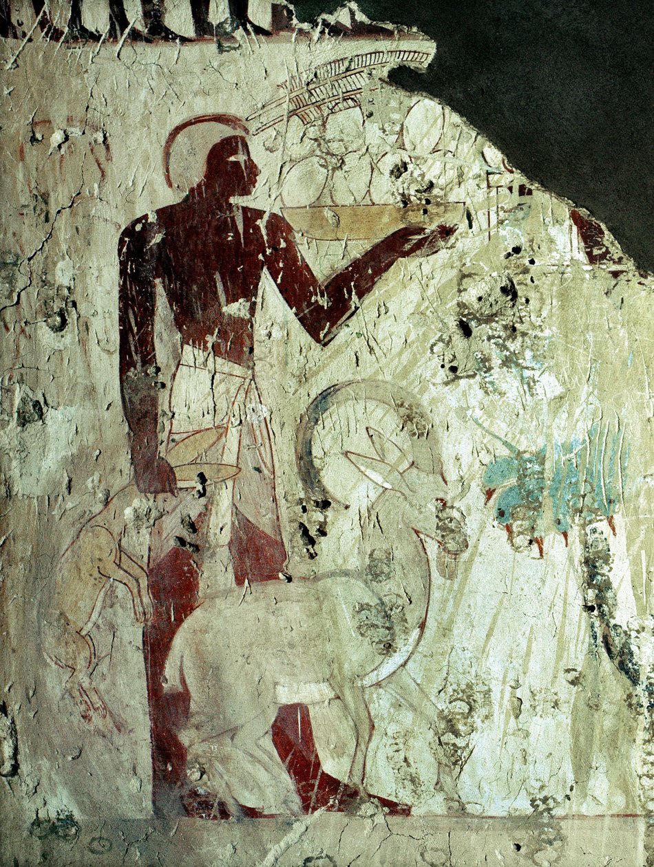 Luxor Thebes: aatelisten hautausmaa, uhrien kantaja (18. dynastia). tekijältä Leopold Blonder