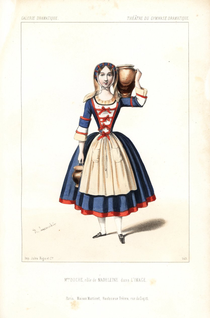 Madame Charlotte Doche, Eugenie Fleury tai Marie Charlotte Eugenie Plunkett Madeleinen roolissa Eugene Scribe
