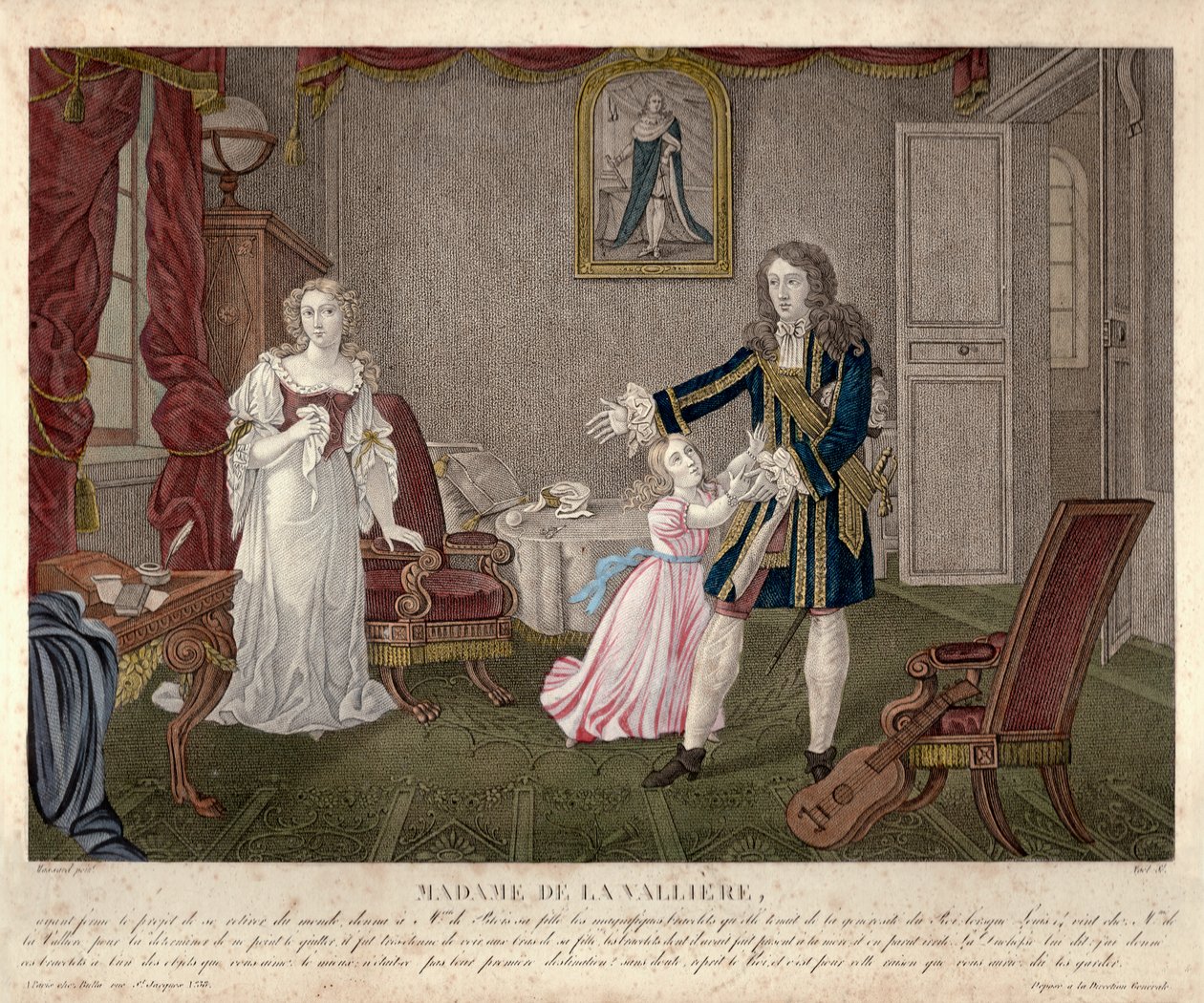Madame de Lavallière, Pariisi, n. 1825 (kaiverrus) tekijältä Unbekannter Künstler