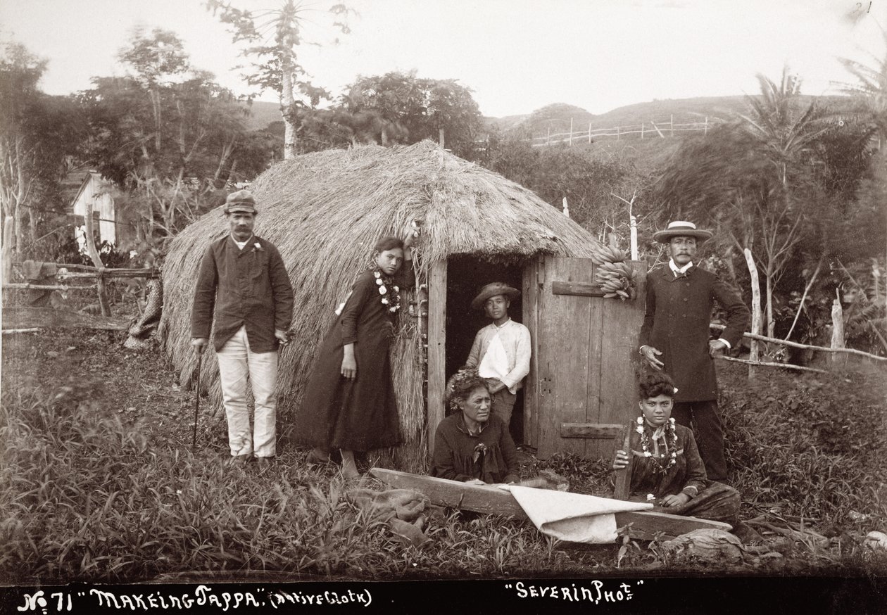 Tappan valmistus, alkuperäiskangas, n. 1875 (seepiakuva) tekijältä Unbekannt