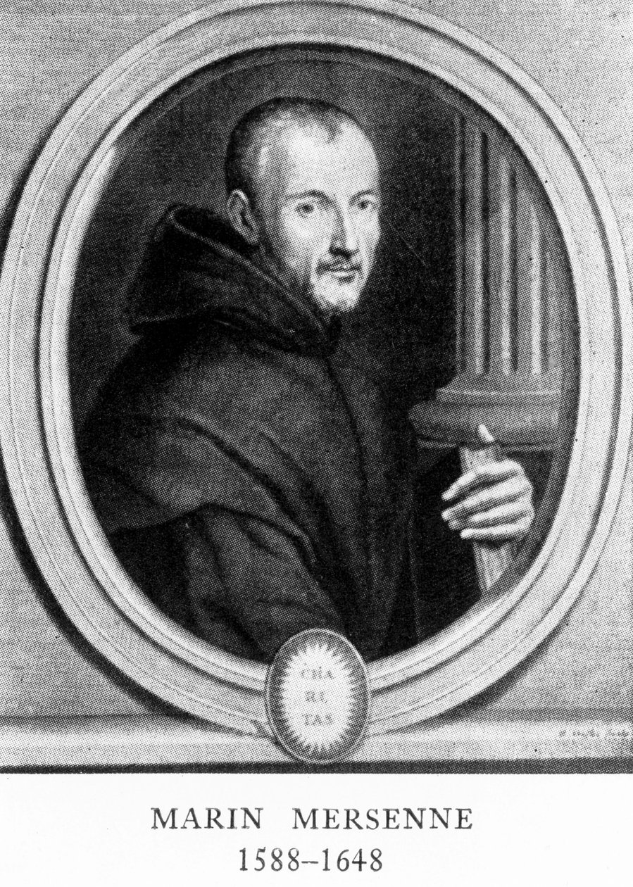 Marin Mersenne, ranskalainen matemaatikko ja tiedemies, 1600-luvun alku tekijältä Unbekannt