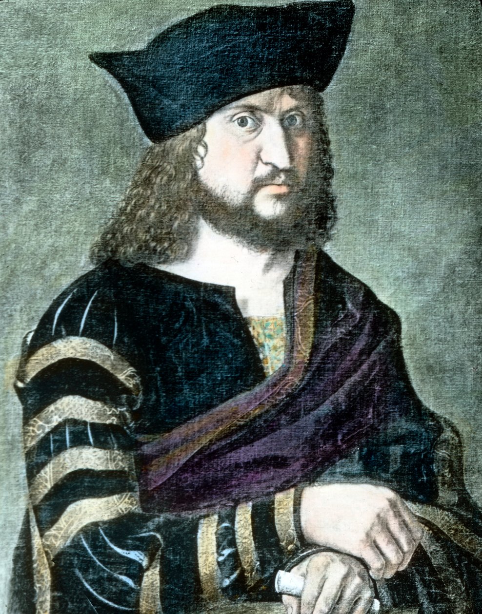 Martti Lutherin ystävä ja hyväntekijä, Frederick III Sachsen tekijältä Unbekannter Künstler