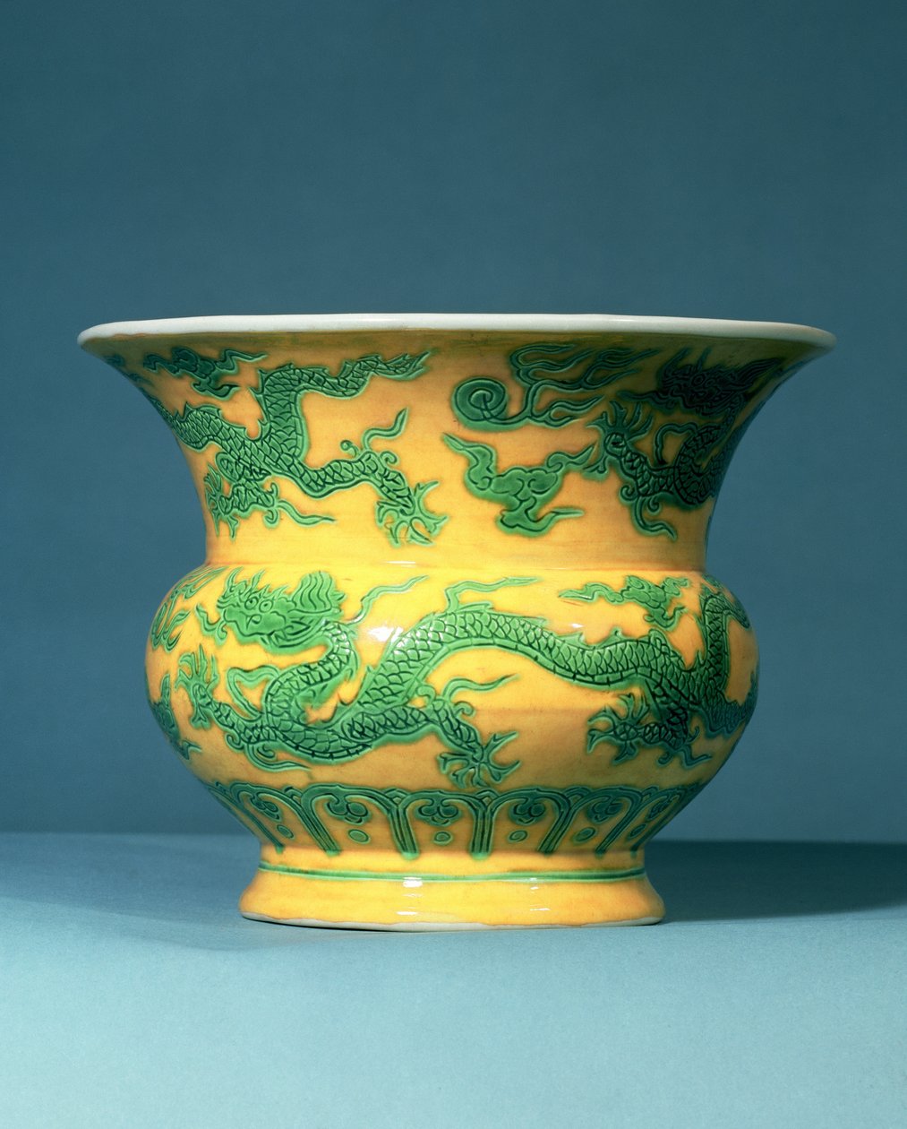 Ming vihreä ja keltainen leys jar Chand Te -kausi (1506-21) tekijältä Unbekannt