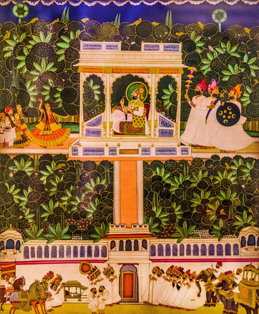 Miniature Painting, Mehrangarh Fort, Jodhpur, Jodhpur, Rajasthan, India, Asia (photo)finish tekijältä Unbekannter Künstler