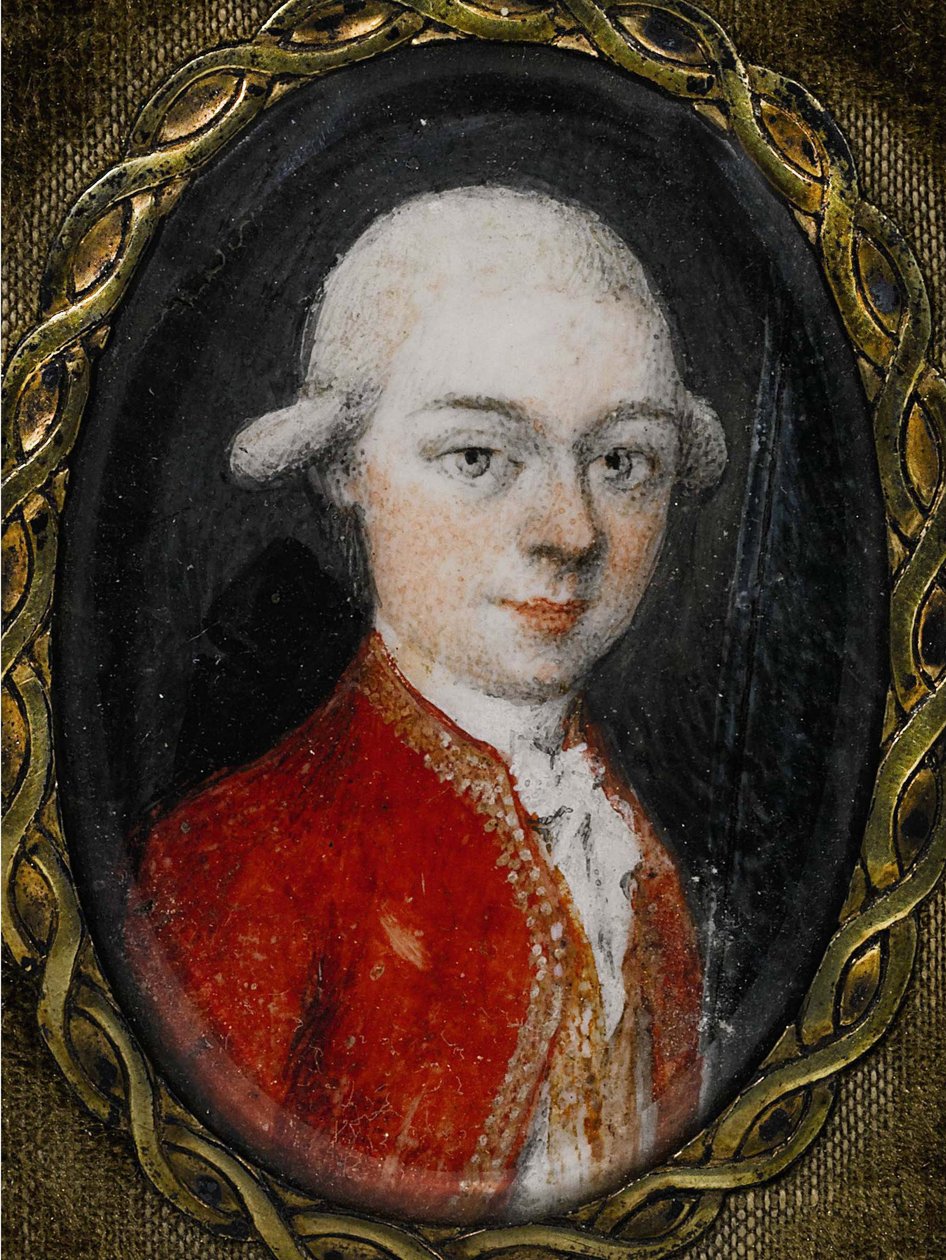 Pienoismuotokuva Wolfgang Amadeus Mozartista tekijältä Unbekannt