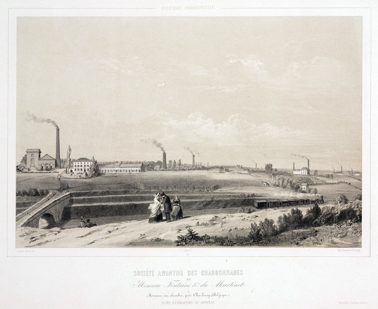 Kaivostoiminta, Coal Monceau Fontaine & du Martinet Coalmining Ltd, Belgia tekijältä Unbekannt