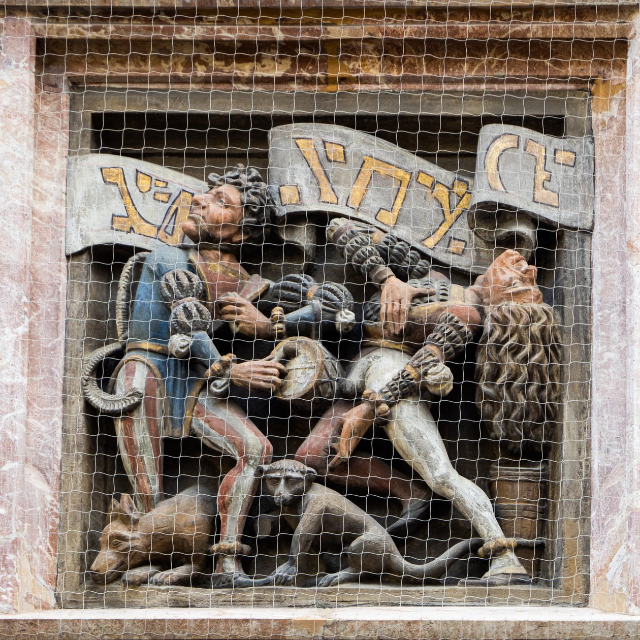 Morris-tanssijat, helpotus Goldenes Dachl Orielissa, Innsbruck, Tiroli, Itävalta, Eurooppa (kuva) tekijältä Unbekannter Künstler
