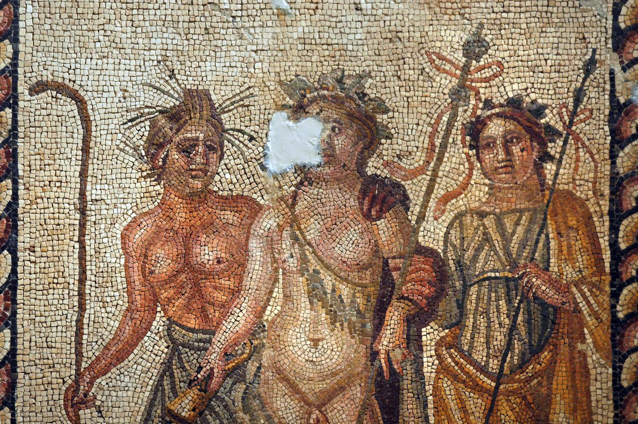 Dionysoksen mosaiikki Antakyasta, Turkista tekijältä Unbekannt