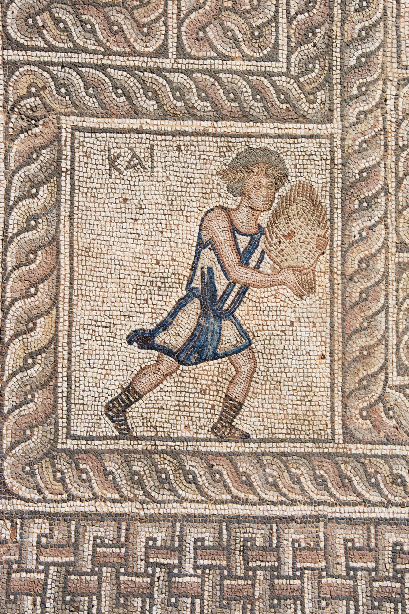Mosaiikit Rooman agorassa (5. vuosisata jKr.), Delphi (??????), Peloponnesos, Kreikka (kuva) tekijältä Unknown