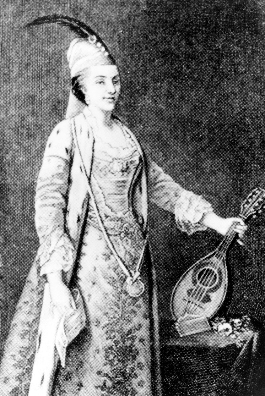 Ranskalaisen runoilijan Andre Chenierin äiti, joka avasi kirjallisen salongin vuonna 1767 Neg C5640PL tekijältä Unbekannter Künstler
