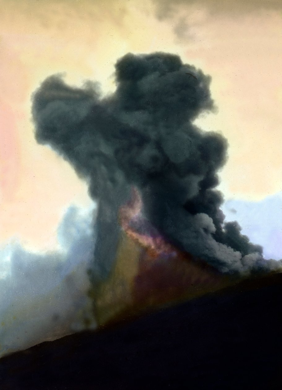 Etna-vuoren purkaus 1910 tekijältä Unbekannter Künstler