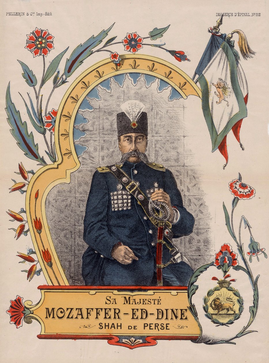 Mozzafar-al-Din Shah ow Mozzaffaredin Shah - Muzaffar ad-din Shah Qajar tekijältä Unbekannt