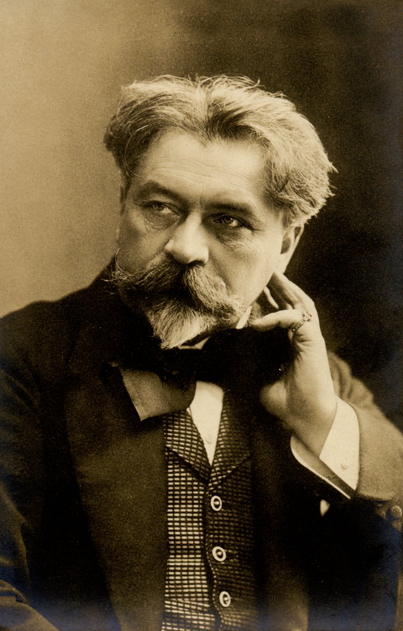 Musiikki. Unkarilainen kapellimestari Arthur Nikisch. Valokuva, Saksa, n. 1900 (postikortti) tekijältä Unbekannter Künstler
