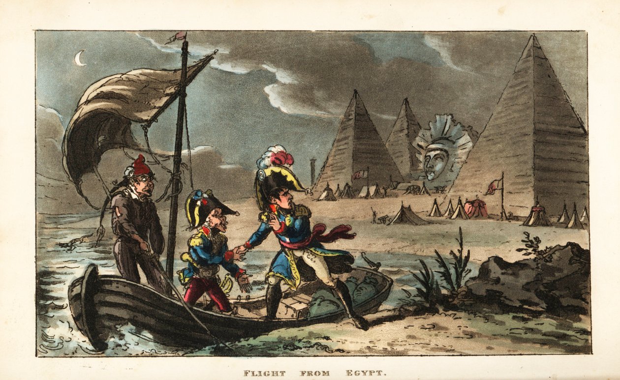 Napoleon Bonaparte hylkää vallankumousarmeijan Egyptissä tekijältä Unbekannter Künstler