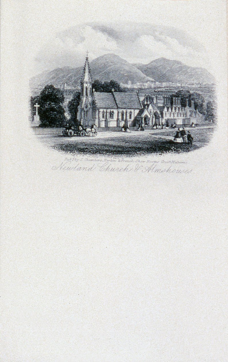 Newland Church and Almshouses, Worcestershire (kaiverrus) tekijältä Unbekannt