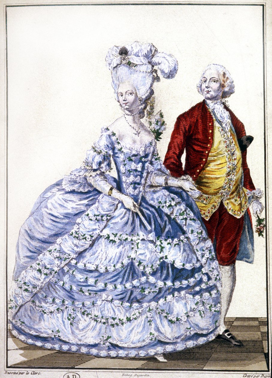 Vastanaineet, noin 1780 (kaiverrus). tekijältä Unbekannter Künstler