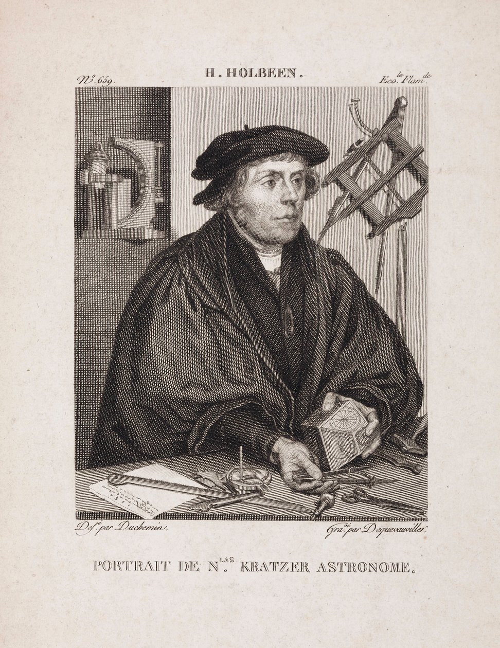 Nicholas Kratzer, saksalainen tähtitieteilijä, noin 1528 tekijältä Unbekannt