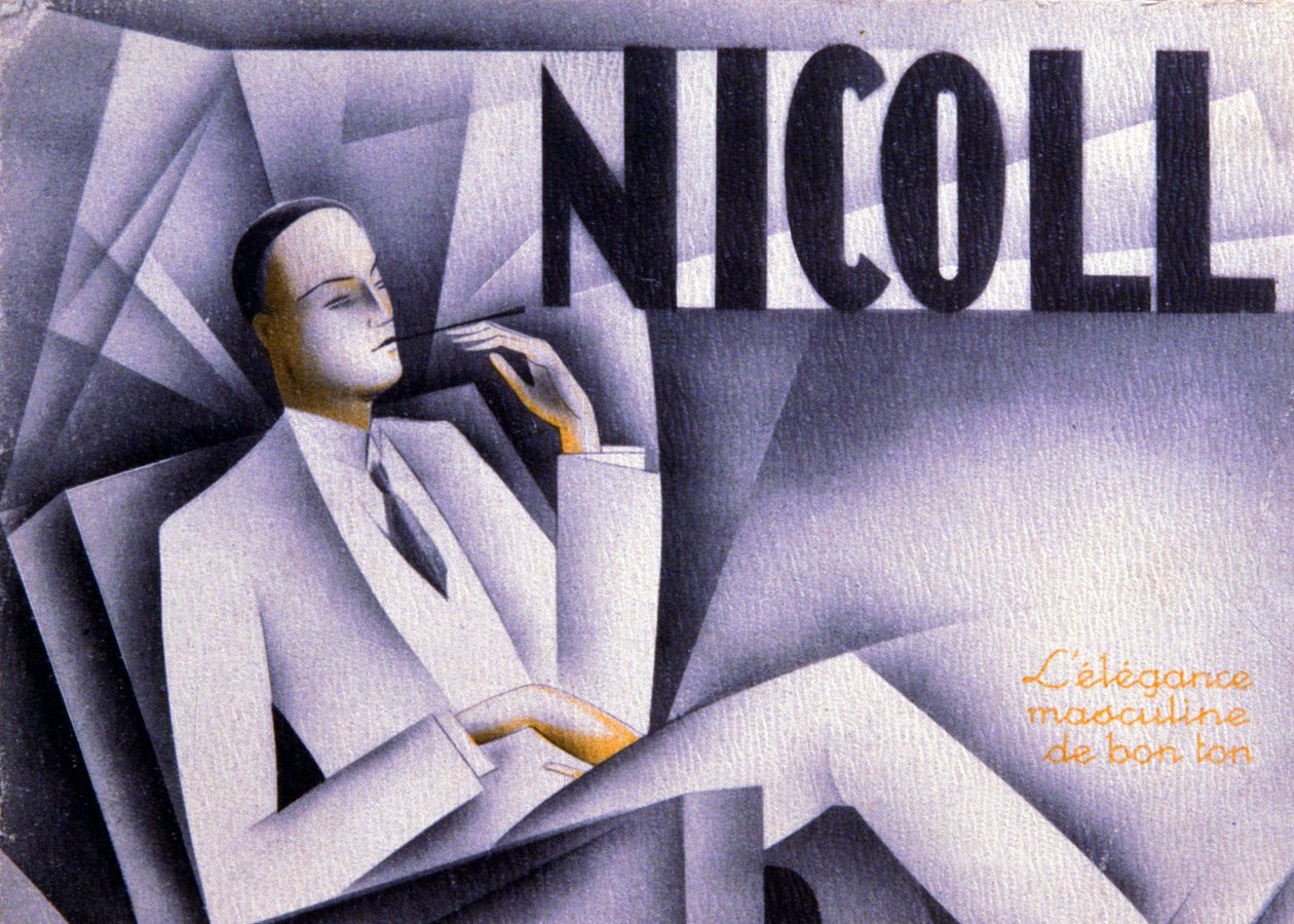 Nicoll, miesten tyylikkyyttä hyvällä maulla, n. 1930 (vedos). tekijältä Unbekannter Künstler