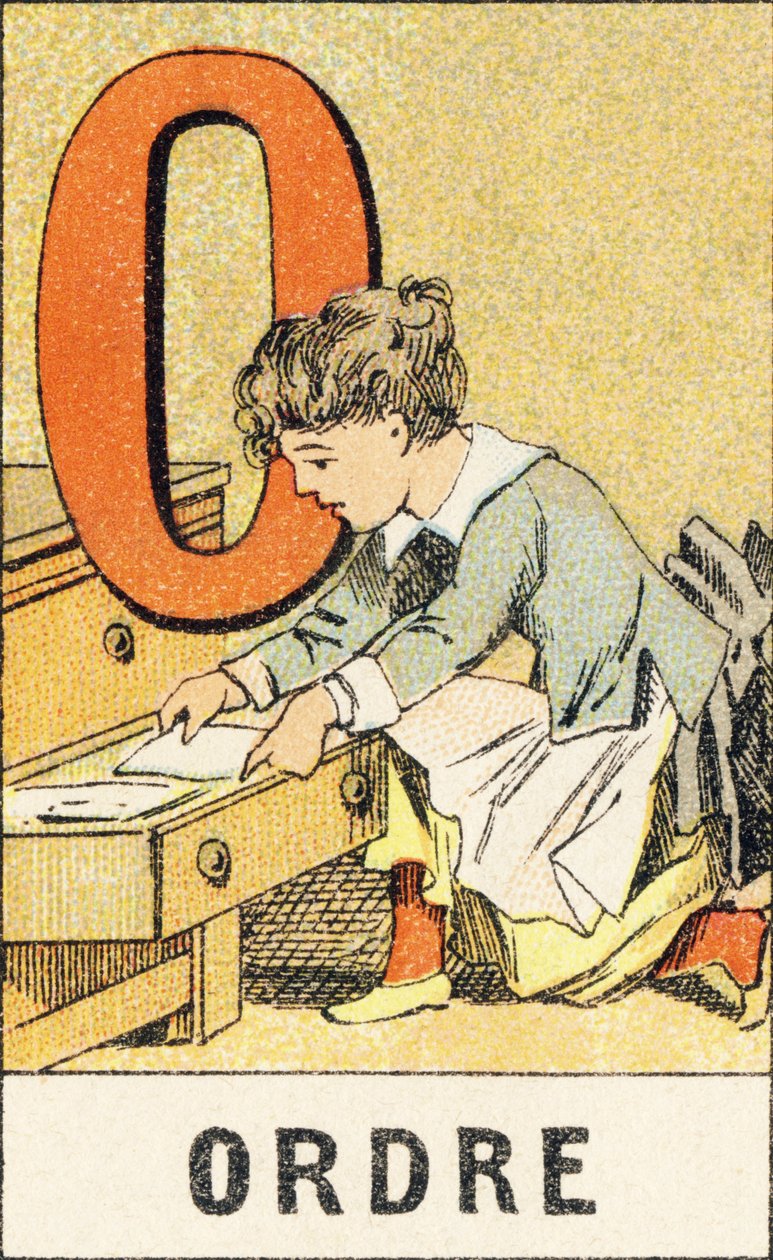 O: Tilaus - Kaiverrus otettu ABCD:ltä pienistä tytöistä. Pellerin & Cie, kirjapaino-kustantaja, Epinal, noin 1890. Serie A. Mitat: 19 x 13,5 cm. tekijältä Unbekannt