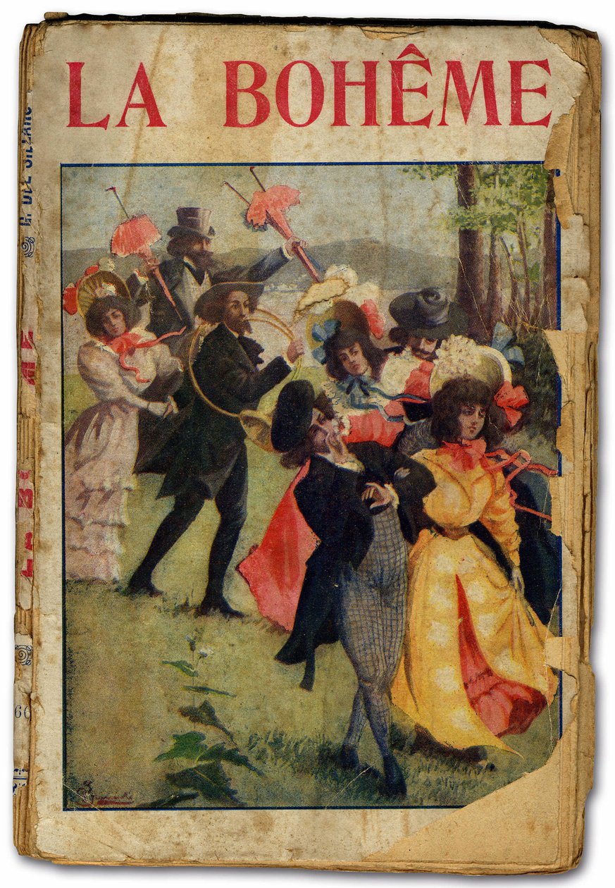 Giacomo Puccinin La Boheme -oopperan libretto. 1896 (painettu) tekijältä Unbekannter Künstler