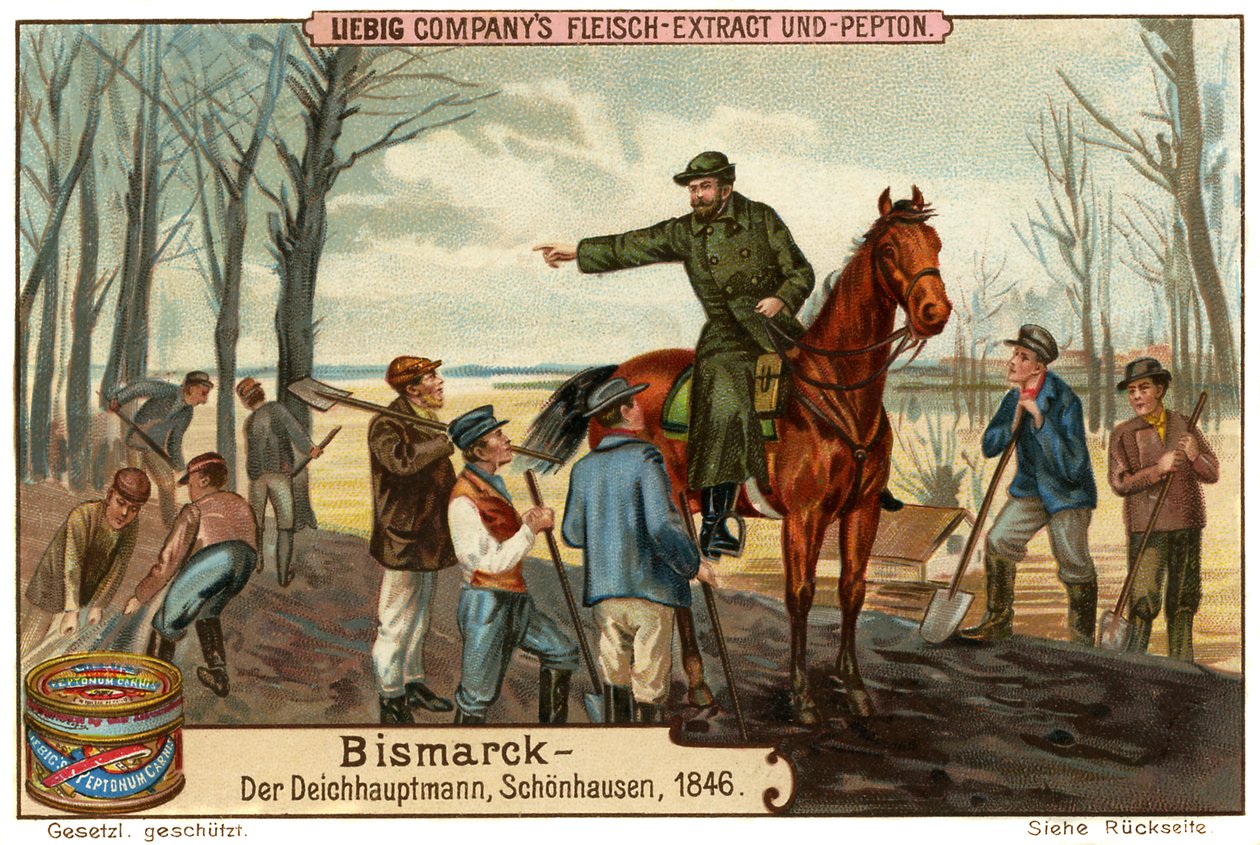 Otto von Bismarck ojamestarina vuonna 1846 tekijältä Unbekannter Künstler