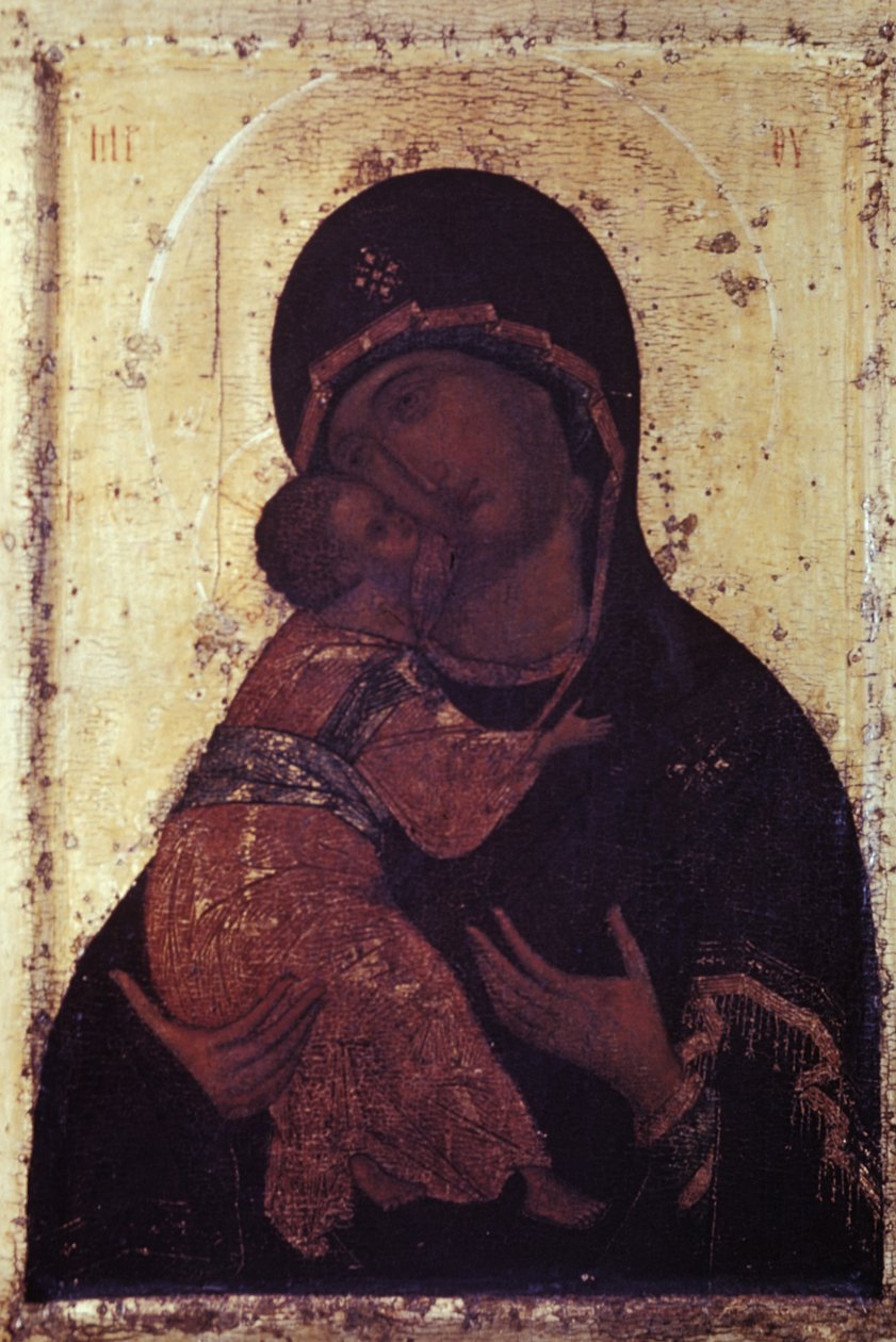 Andrei Rubljovin Neitsyt Marian ikoni tekijältä Unbekannter Künstler