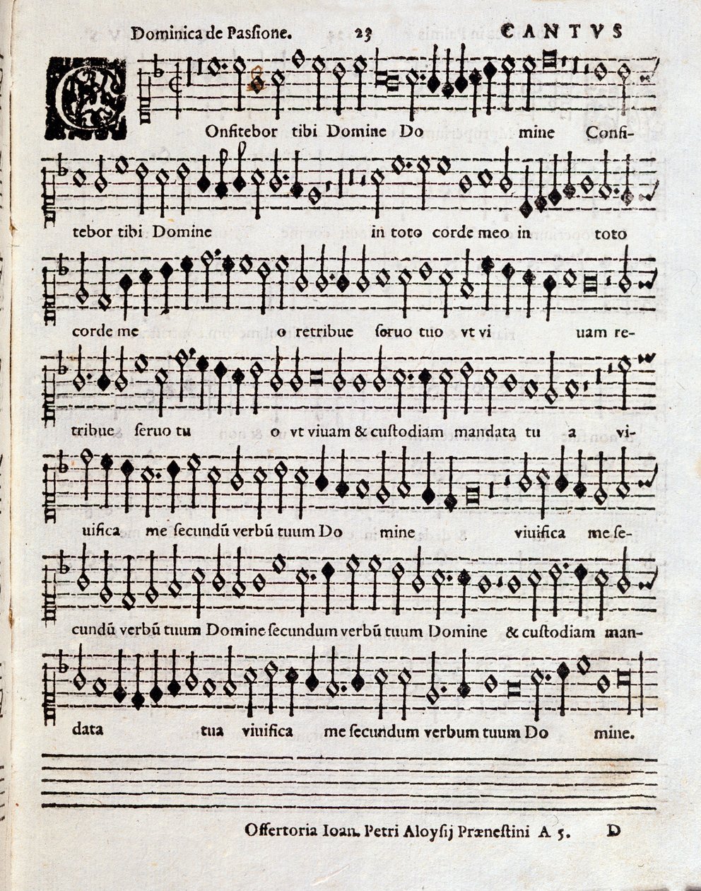 Sivu Pendereckin (n. 1970-1973) kappaleen Song of Solomon partituurista tekijältä Unbekannter Künstler