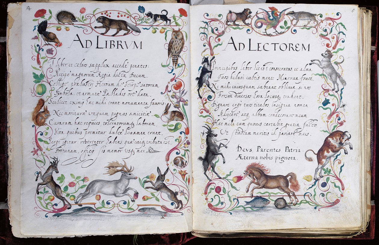 Sivuja Philipp Hainhoferin albumilta Amicorum, 1596-1633 tekijältä Unbekannt