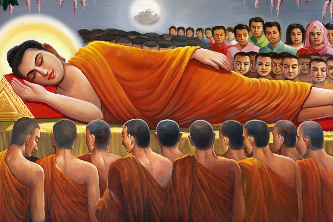 Maalaus Buddhasta Wat Toul Tompong Phnom Penh Cambodgessa tekijältä Unbekannt