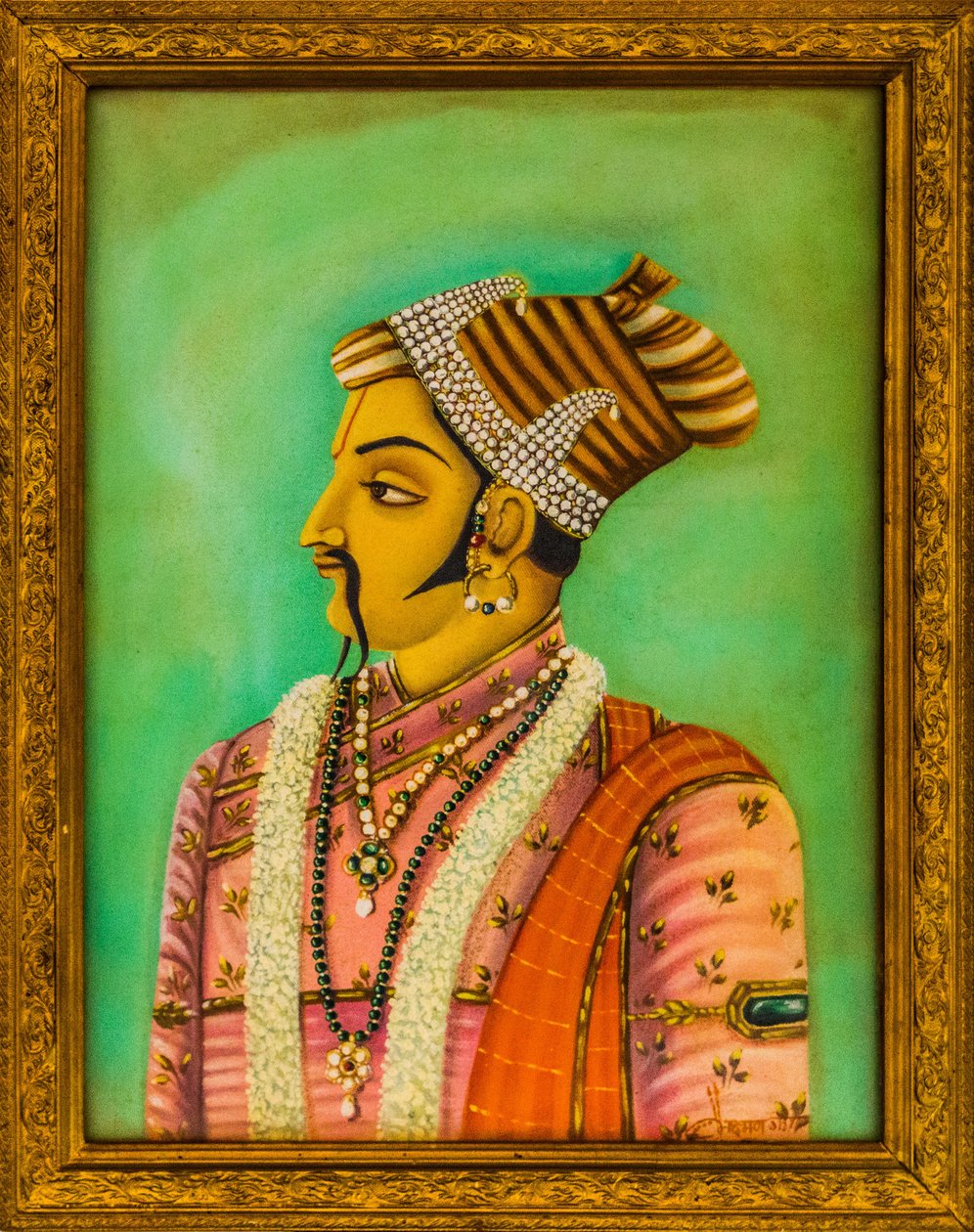 Maharajan maalauksia kaupungin palatsissa, Jaisalmer, eksoottinen kaupunki Tharin autiomaassa, Jaisalmer, Rajasthan, Intia, Aasia (kuva) tekijältä Unbekannter Künstler