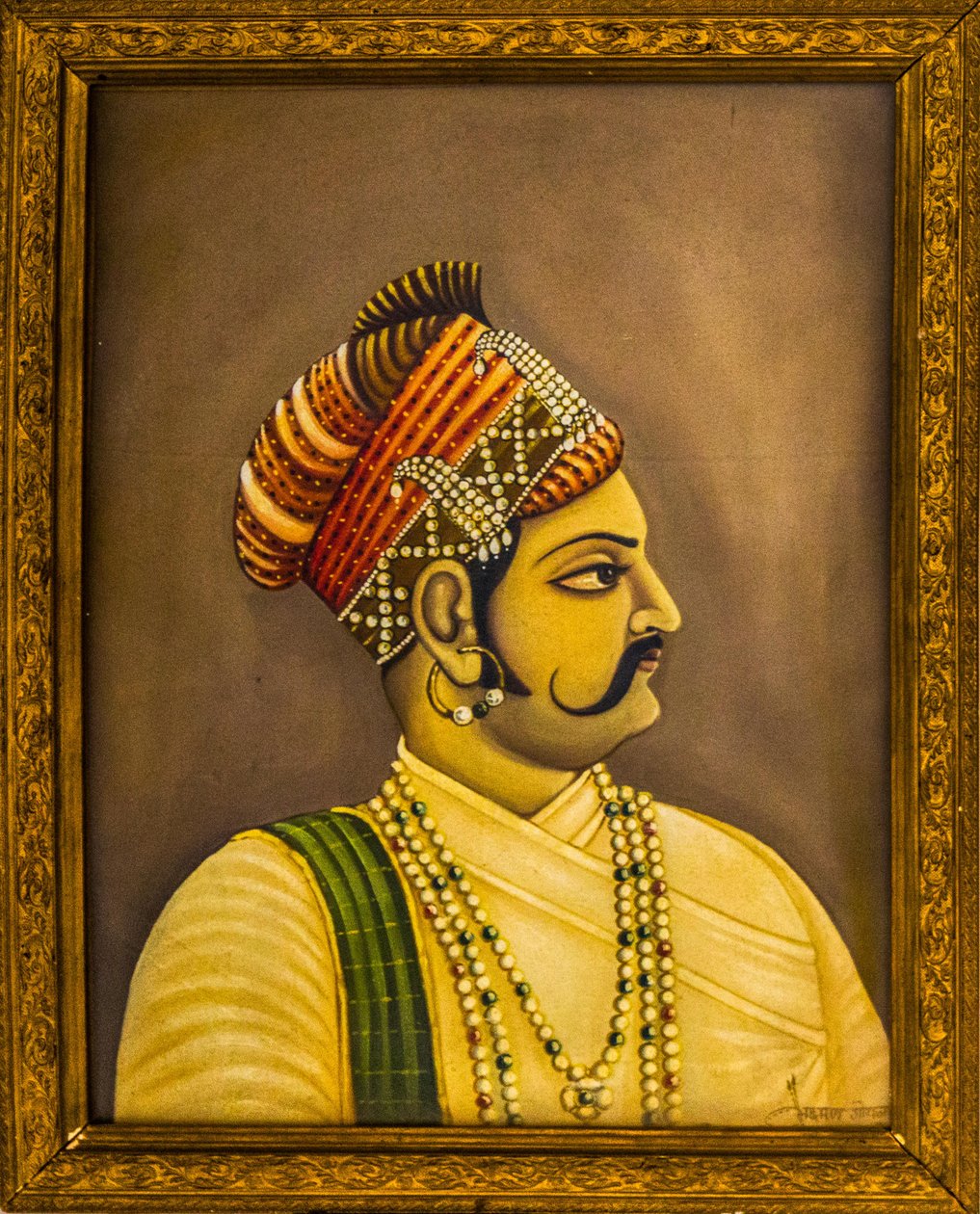 Maharajan maalauksia kaupungin palatsissa, Jaisalmer, eksoottinen kaupunki Tharin autiomaassa, Jaisalmer, Rajasthan, Intia, Aasia (kuva) tekijältä Unbekannter Künstler